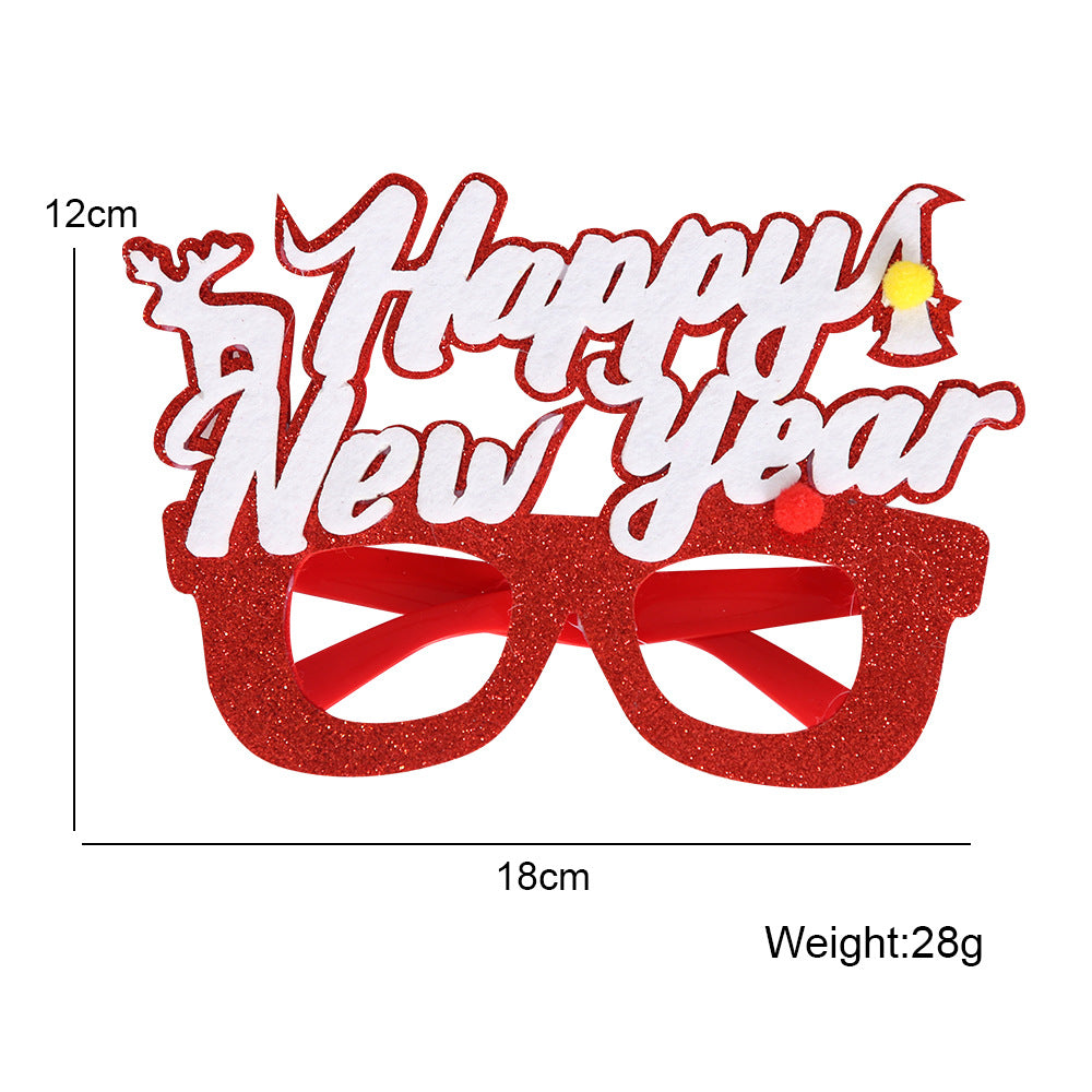 Wholesale Christmas Glasses Children's Party Decorations Christmas Decorations Photo Props Elk Glasses Frame